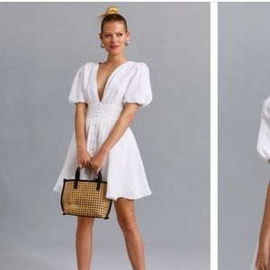 Anthropologie The Katerina Button Front Mini Dress